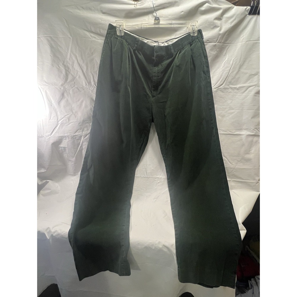 Lands' End Men's Hunter Green Corduroy Pants Size Size 36x30 Regular